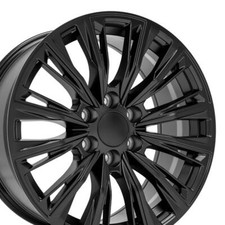 20x9 Satin Black 84638161 Wheels Set4 Fits Escalade V Tahoe Suburban Silverado