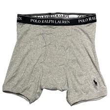Polo Ralph Lauren mens Large modern cotton stretch boxer briefs underwear Gray