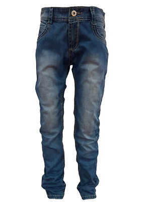Jungen Jeans modern Kinder Hose Taillengummi weiches Jeans bequem 122 bis 176