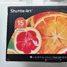 Shuttle Art Acrylic Paint Set of 15 Colors [New]