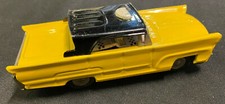 VINTAGE YELLOW TAXI TIN FRICTION CAR JAPAN