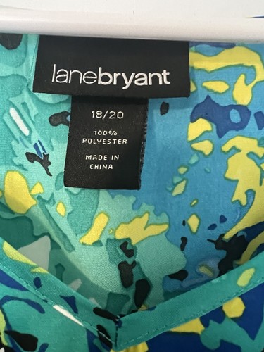 Lane Bryant 18/20 Boxy Half Sleeve Poncho Top Stretch Waist - Picture 3 of 6