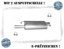 Auspuff VW T5 Transporter V 1.9 TDI Mittelschalldämpfer Mitteltopf Schelle