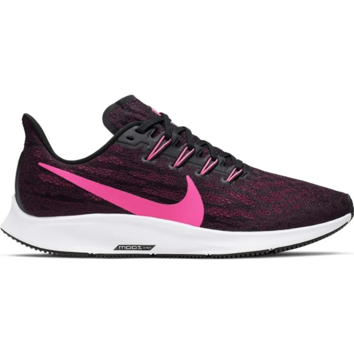 NIKE AIR ZOOM PEGASUS 36 WOMENS RUNNING SHOES - UK 4.5 - BLACK/PINK. | eBay UK