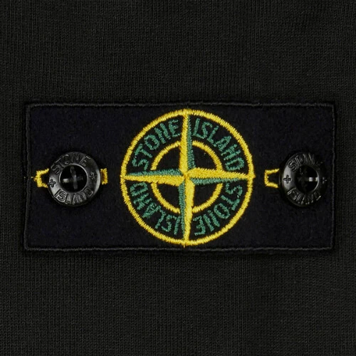 Stone Island Junior Garment Dyed Crew Sweatshirt - Black