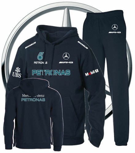 Tuta Printed Mercedes AMG Petronas Auto Team Italia Felpa e Pantaloni Col  B/B | eBay