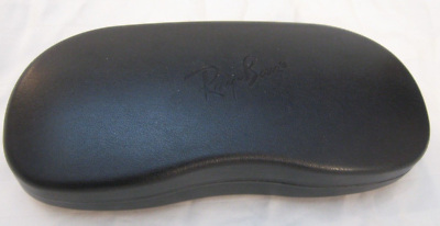 Ray-Ban Hard Clamshell Black Sunglasses Case with Cleaning Cloth Ray Ban Black Sunglasses Case Hard Clamshell Glasses Case  main image 2