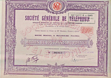 Société Générale de Téléphonie, akcje