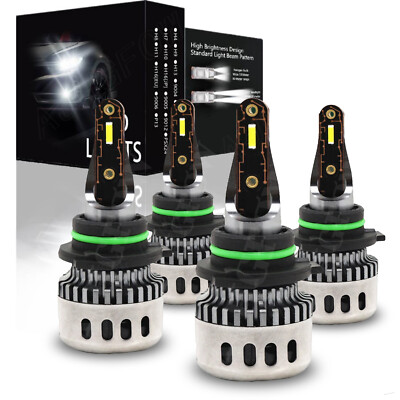 For Chevy Malibu 1997-2003 6000K LED Headlight Conversion Kit High Low Bulbs 4PC