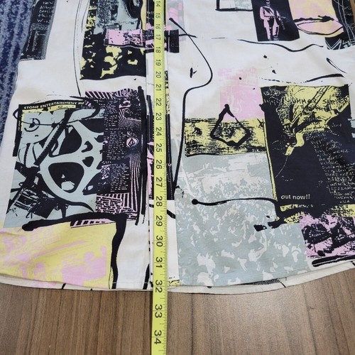 Volcom Entertainment Woven Short Sleeve Shirt White Muilt Size XXL - Picture 5 of 9