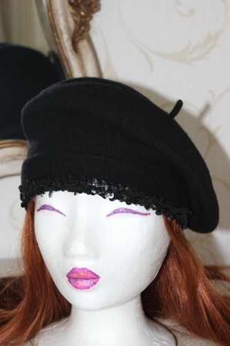 SUZANNE BETTLEY Black Wool Blend Ladies 