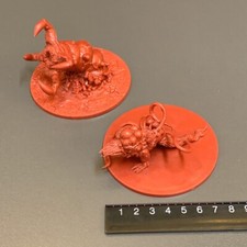 2X RED 3'' Monster HERO GAME Miniature For Dungeons Dragon D D Figure SFG TOY