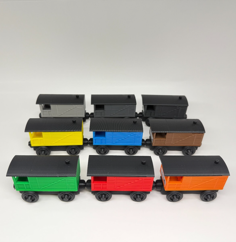 Ferrocarril de madera Breakvan, tren de caboose hecho a medida Thomas Friends Brio - Elige - Imagen 13 de 61