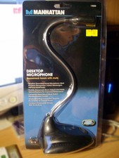 DESKTOP MICROPHONE - MICROFONO da tavolo, asta flessibile - MANHATTAN