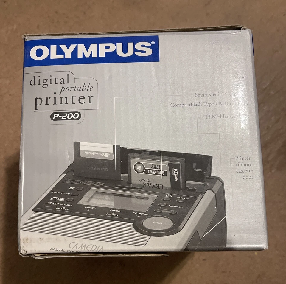 Vintage Olympus P-200 Camedia Digital Portable Color Photo Printer - Image 2 of 4