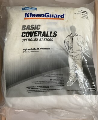 Kimberly Clark KLEENGUARD  Light Duty Coveralls size XL 5 Pairs New In Package