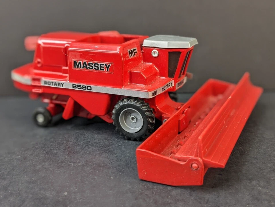 Vintage Massey Ferguson 8590 Rotary 1:64 Die Cast Red Combine - Image 3 of 4