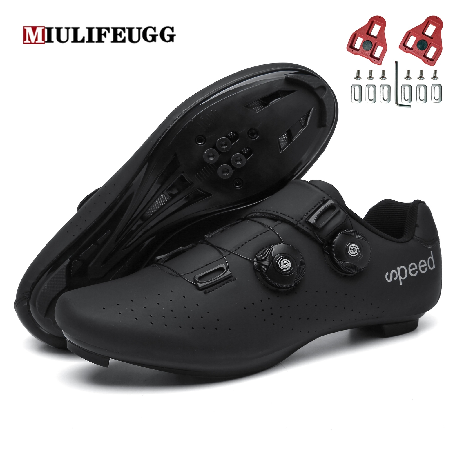 MTB Cycling Sneakers with Spd Cleats Men's Road Bike Shoes R