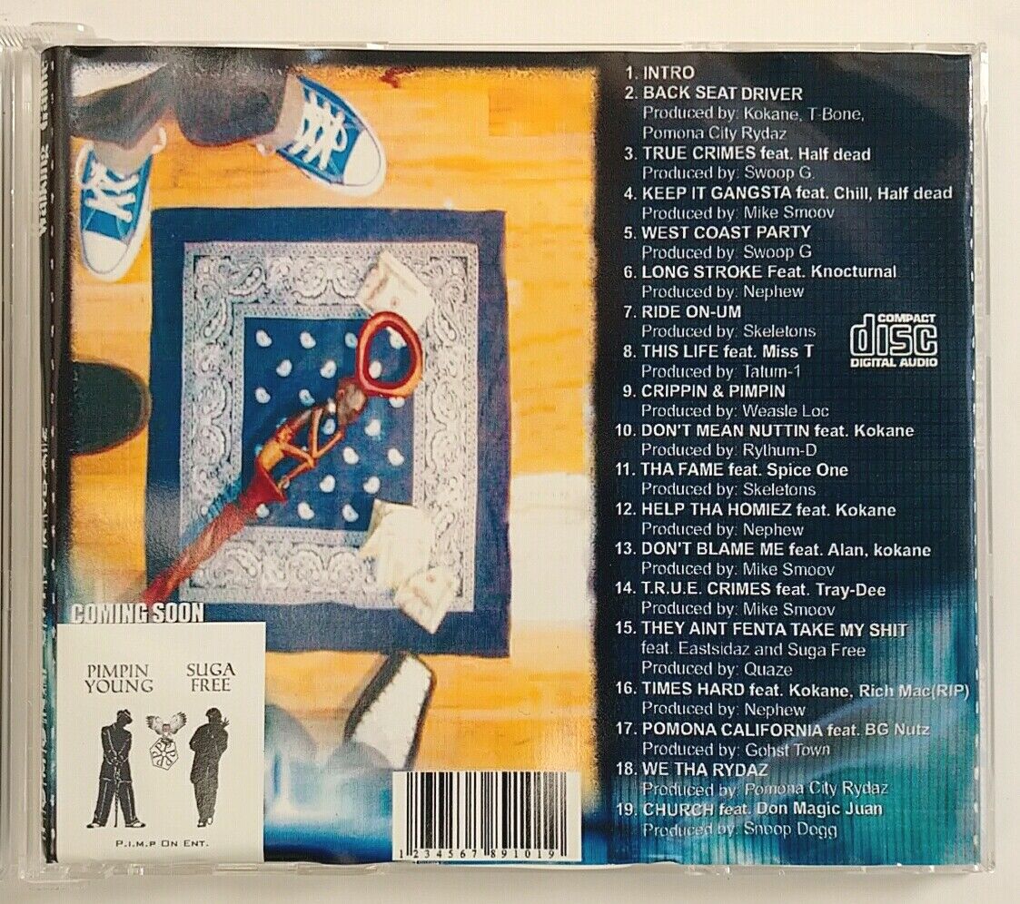 CD) Pomona City Rydaz – Walking Game , Album, Excellent CD) Pomona City Rydaz – Walking Game , Album, Excellent