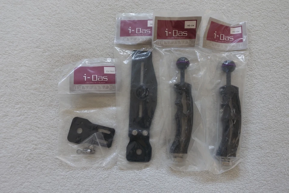 i-Das Bandeja Doble Mango Fotografía Subacuática Gopro Carcasa Compacta Foto 3 de 3