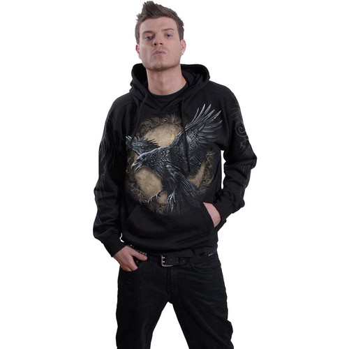 RAVEN WISE - Hoody schwarz - Bild 3 von 8