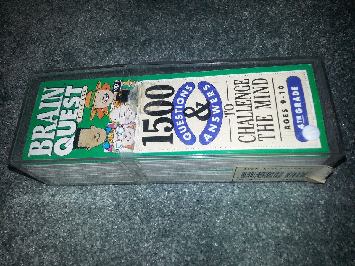 BRAIN QUEST 1500 Questions EDUCATIONAL GAME Flash Cards 4TH