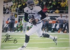 CARSON STRONG SIGNED AUTOGRAPHED NEVADA WOLFPACK 8X10 PHOTO EAGLES +PROOF #3