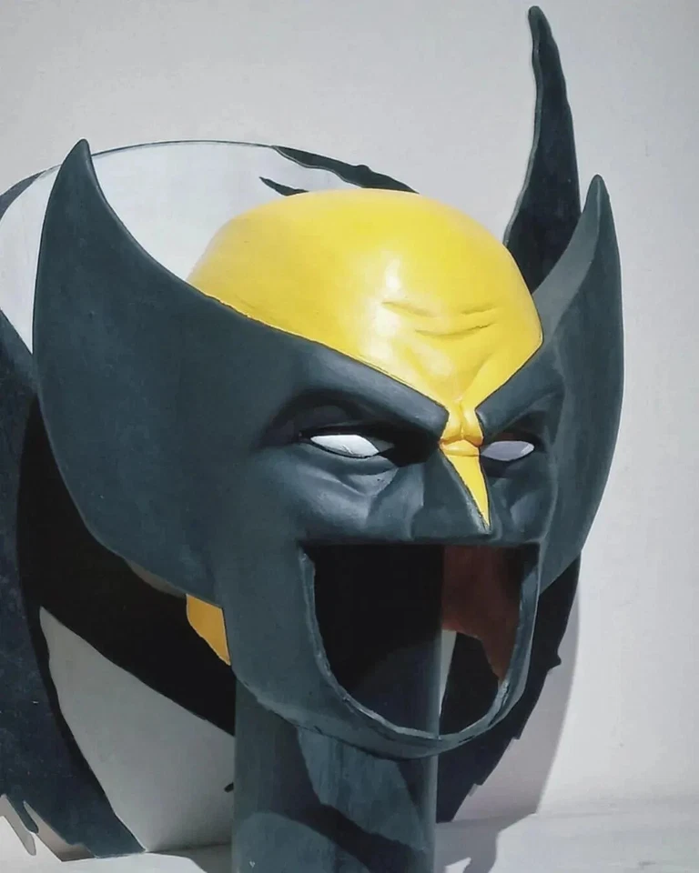 Wolverine V6 Mask Latex Cowl Cosplay Costume Prop Adult Size - Image 2 of 4