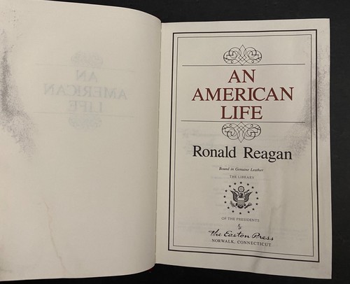 An American Life by Ronald Reagan, Easton Library of the Presidents 1992 Damaged - Picture 8 of 15