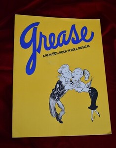 GREASE JOHN TRAVOLTA 50s ROCK & ROLL Musical BROADWAY Souvenir Program Book