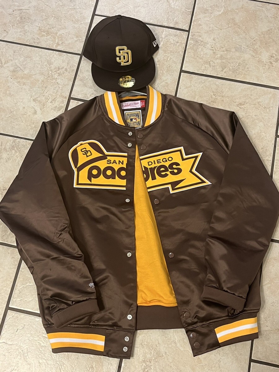 San Diego Padres スタジャン Mitchell & Ness Mitchell & Ness San Diego Padres Blackout Collection Vintage