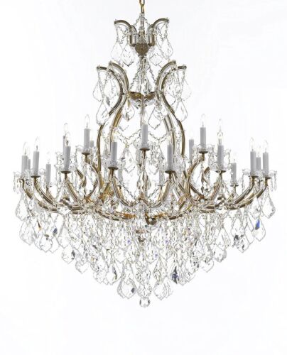 Trimmed With Spectra Crystal / Reliable Quality Pendant Chandelier/Gold-