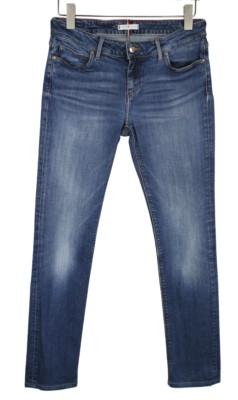 Tommy Hilfiger Heritage Milan Slim Jeans Damen W30 L29 Neu Whiskers Stretch