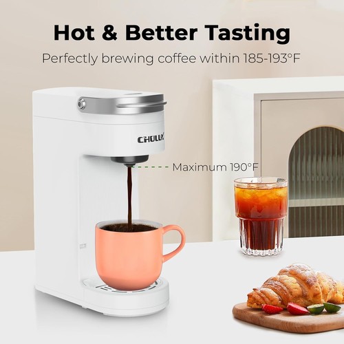 Schlanke Single-Serve-Kaffeemaschine für K Pod, Kaffeemaschine für eine Tasse passt 7,3" Trav... - Bild 4 von 8
