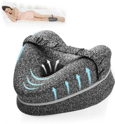 Memory Foam Leg Pillow Knee Support Cushion for Side Sleepers Comfortable Leg Re