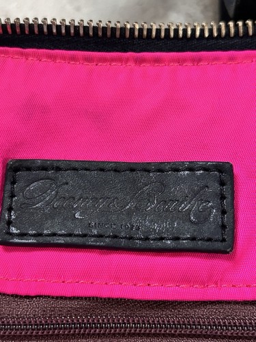 Vintage DOONEY & BOURKE Black Shoulder Bag Pink Lining Old Money Y2K Purse - Picture 10 of 18