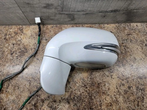 2010-2012 Lexus RX350 Side Door Mirror  Left w/o Blind Spot 14-Wires OEM White
