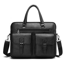 Laptop Bag Briefcase Shoulder Bag Adjustable detachable strap zipper Closure UK