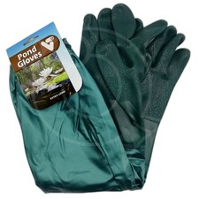 Full Length Sleeve Velda Pond Gloves 60cm Length Drain Cleaning Heavy Duty Fish
