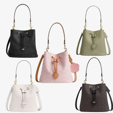 NWT Coach Rowan Bucket Bag In Signature Canvas CBH07