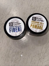 Duke Cannon Supply Company, Lot Of Two Items Fiber And Hurricane Pomade New