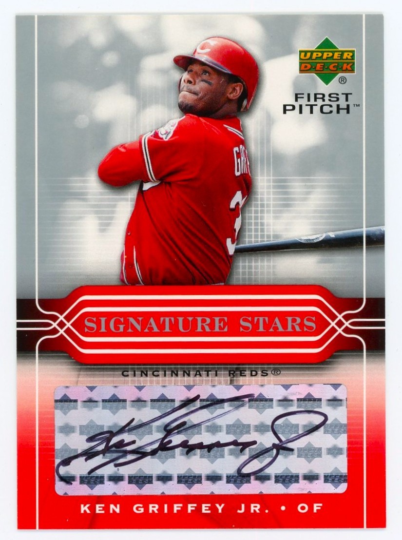 2005 UD Upper Deck First Pitch Signature Stars Ken Griffey Jr Auto Autograph