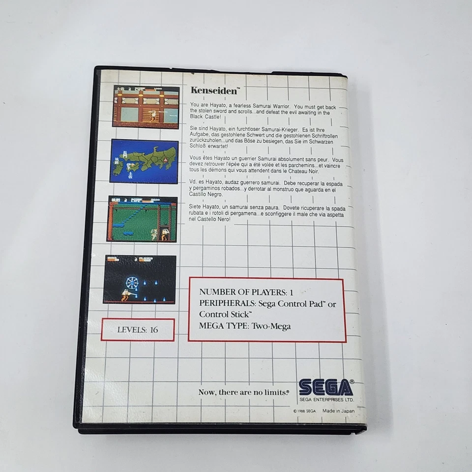 Kenseiden (Sega Master System) Complete CIB - Authentic - Image 3 of 4
