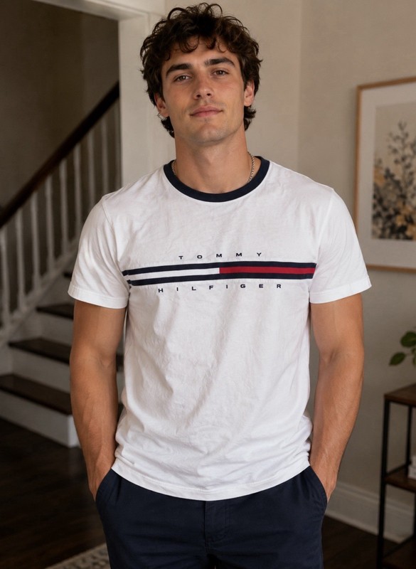 VTG Tommy Hilfiger T Shirt Sz S Mens