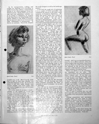 Alter Schnellstudie Bleistift Akt Frau Skizze aus dem Leben C Chaplin um 1952 20.