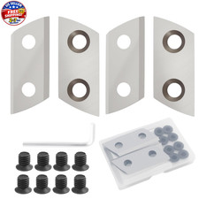 4 Pcs Wood Chipper Blades, Replacement Chipper Shredder Blades with Screws and H