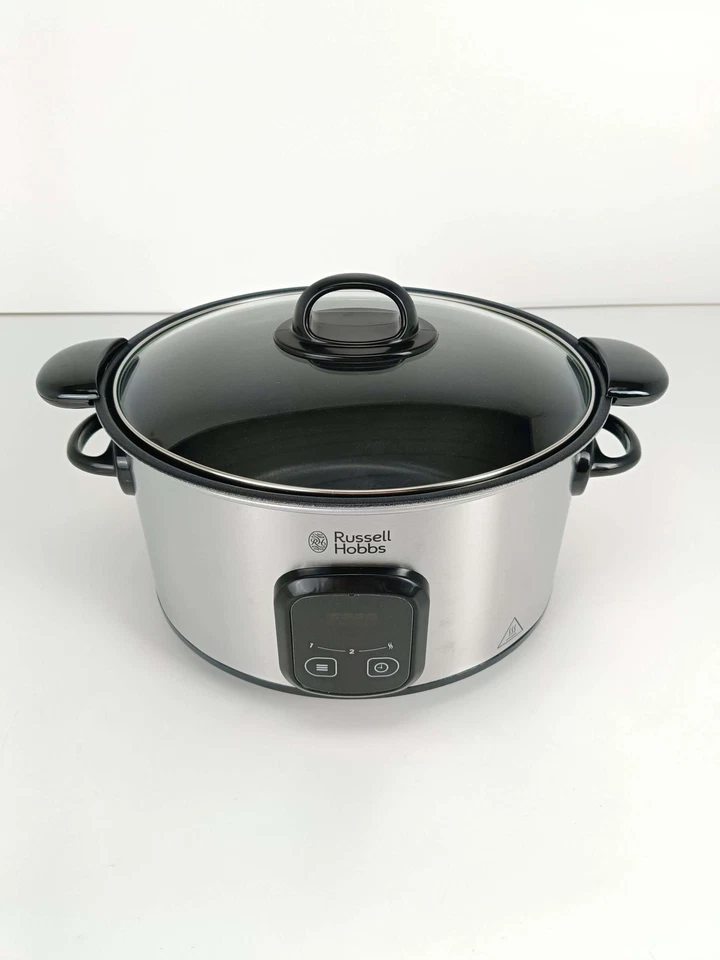 Olla de cocción lenta Russell Hobbs MaxiCook 6 l plateada/gris 200 W - Imagen 3 de 4