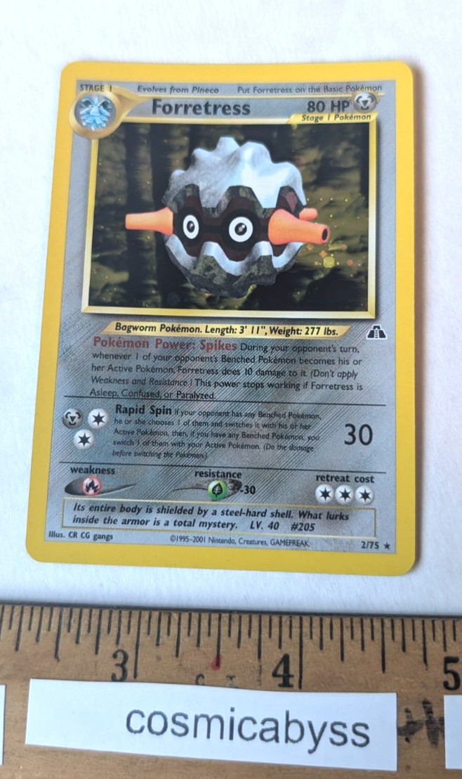 Forretress Pokémon holo CCG card 2/75
