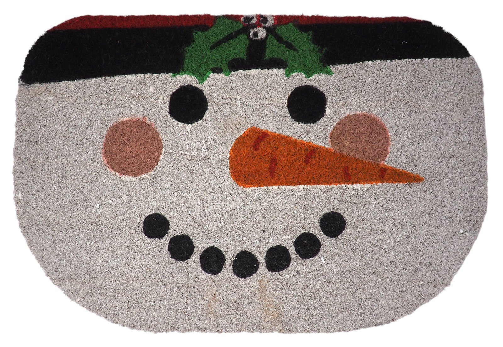 Christmas Cute Snowman Doormat with Non-Slip Backing 60 x 40 cm