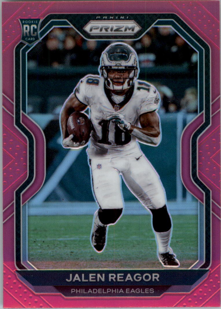 2020 Panini Prizm Prizms Pink #342 Jalen Reagor - FB
